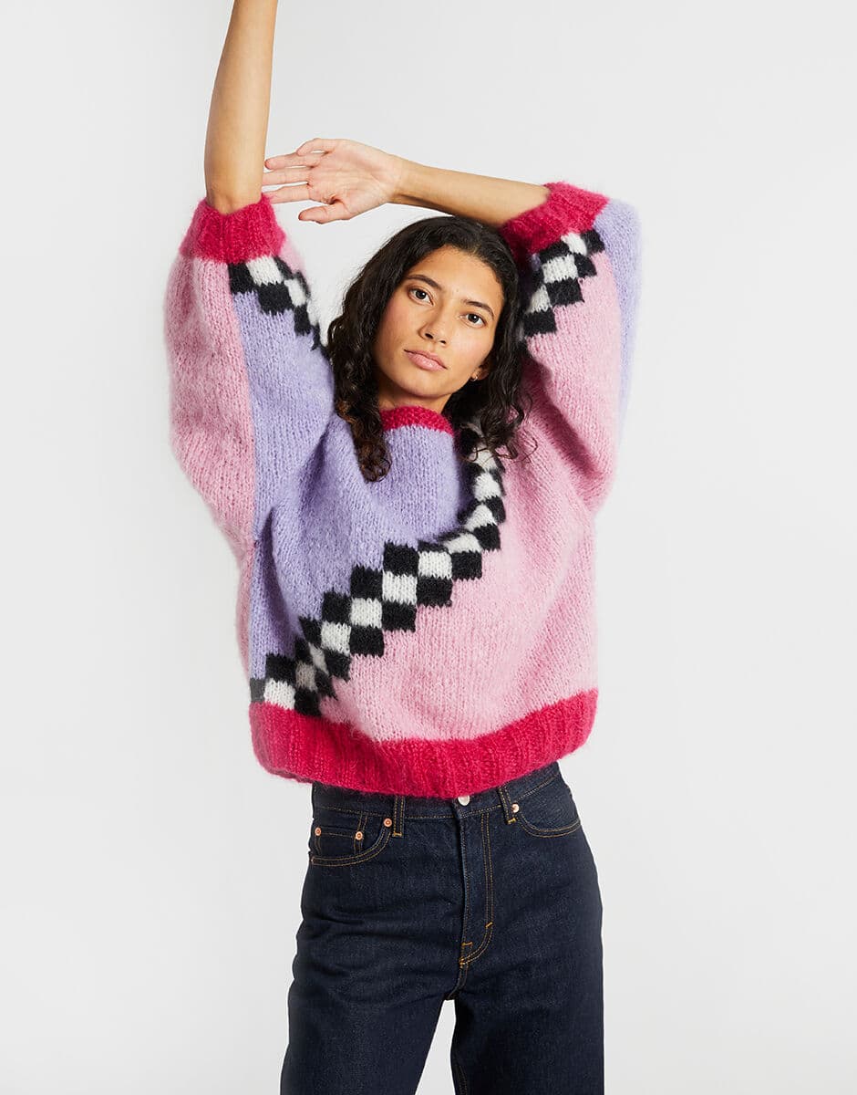 Pull Torsadé Indigo Serenité